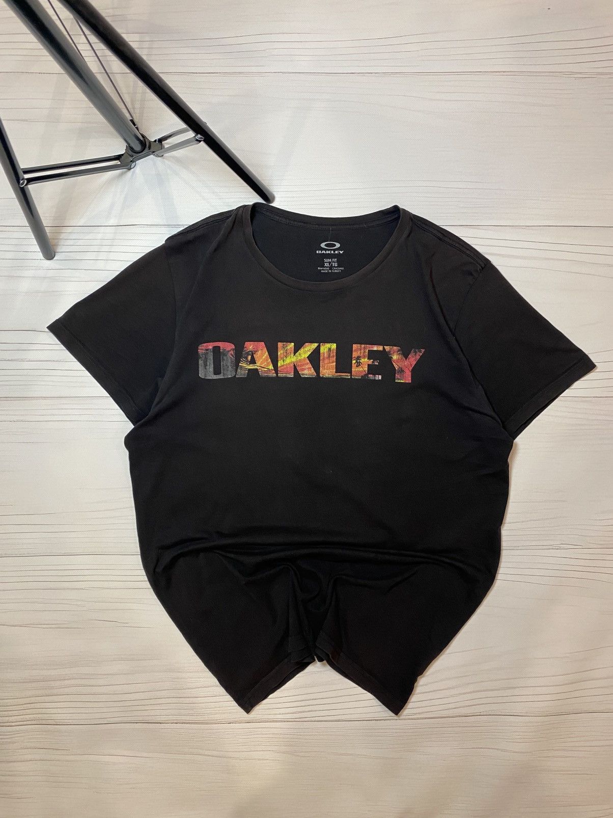 Oakley Vintage Oakley Double Box Logo faded y2k t shirt USA Size US XL / EU 56 / 4 - 2 Thumbnail