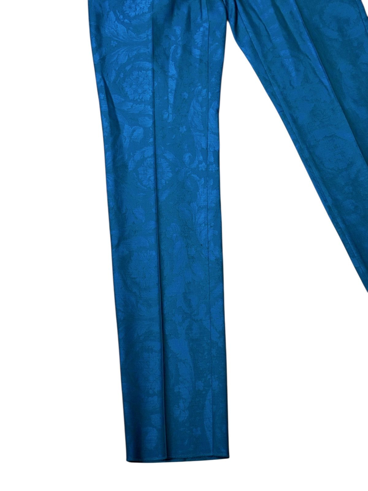 Versace Versace turquoise jacquard baroque pants size 48 Size US 32 / EU 48 - 3 Thumbnail