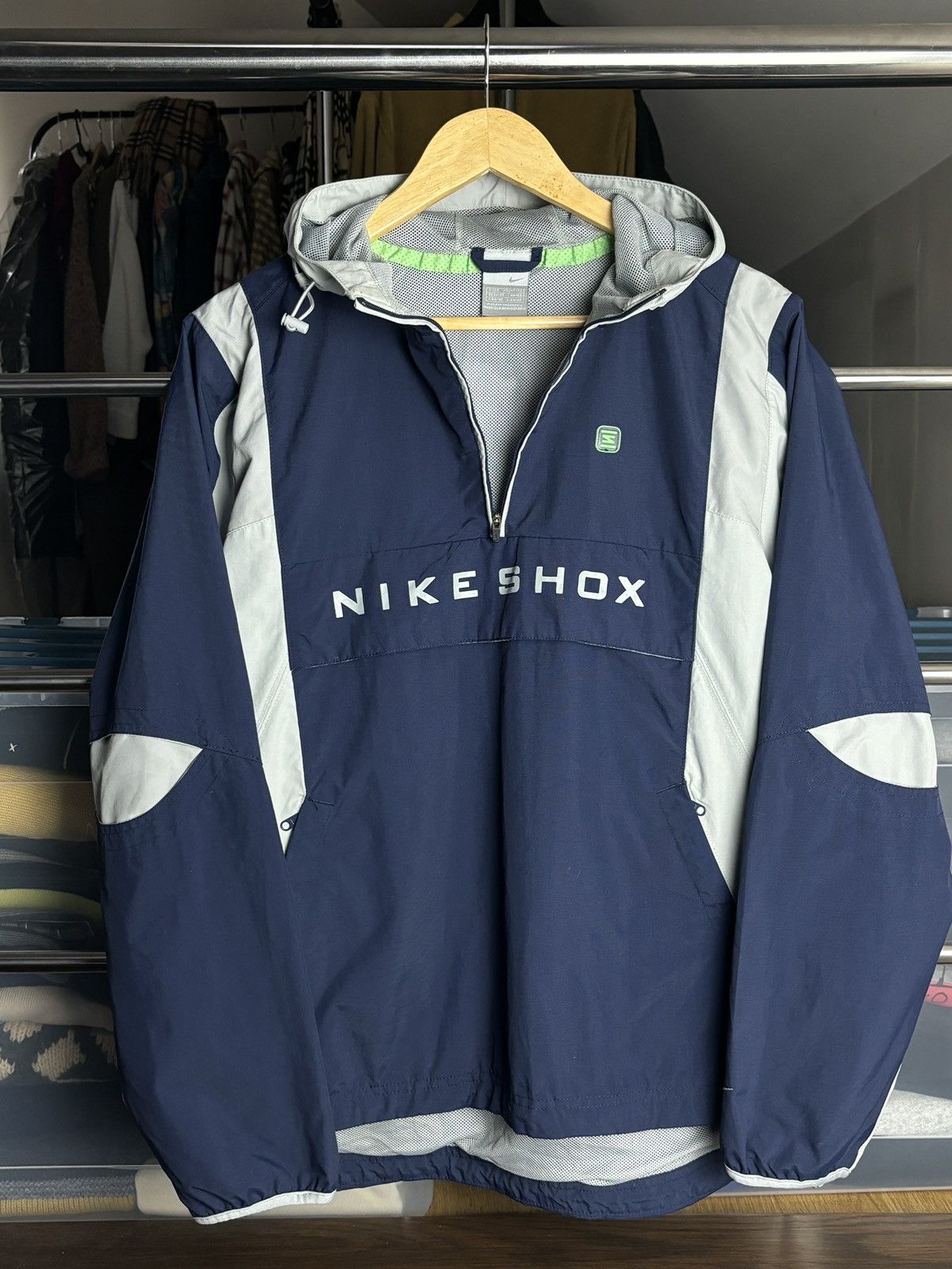 Nike 00s Nike Shox Anorak Jacket Vintage Size US S / EU 44-46 / 1 - 4 Thumbnail