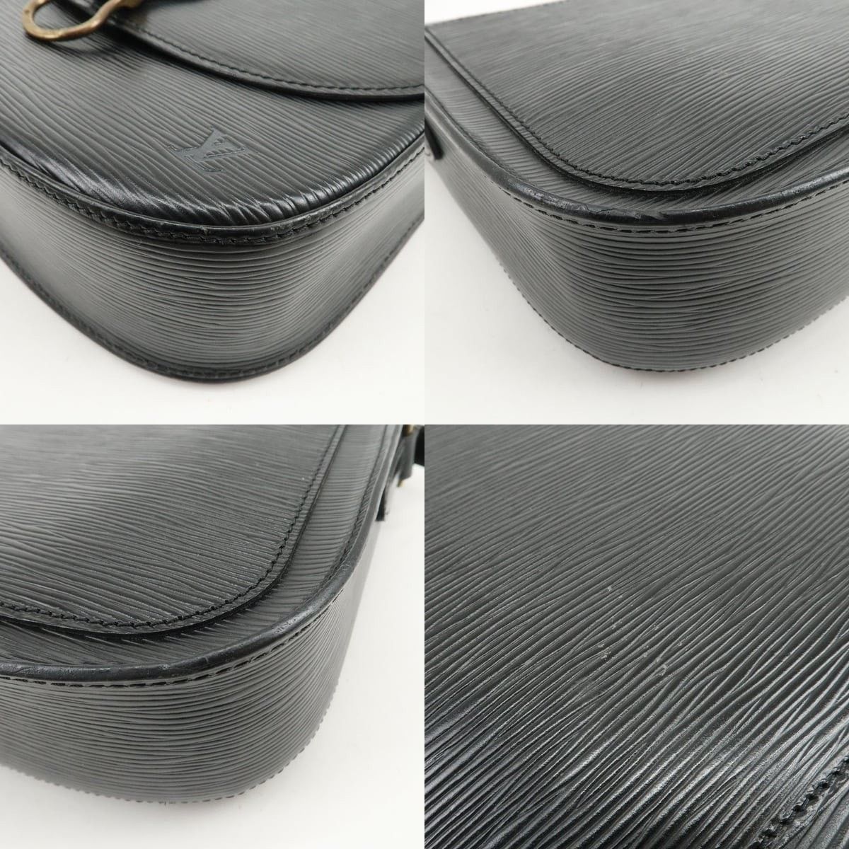 Louis Vuitton Louis Vuitton Epi Saint Cloud Shoulder Bag Leather Black Size ONE SIZE - 5 Thumbnail