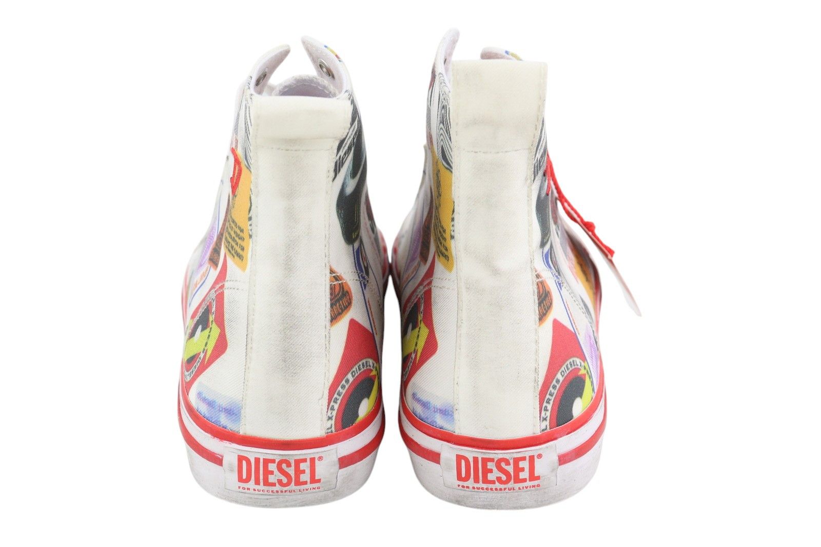 Diesel S-ATHOS MID EU41 Patterned High Top Laced Almond Toe 40850 Size US 8.5 / EU 41-42 - 8 Thumbnail