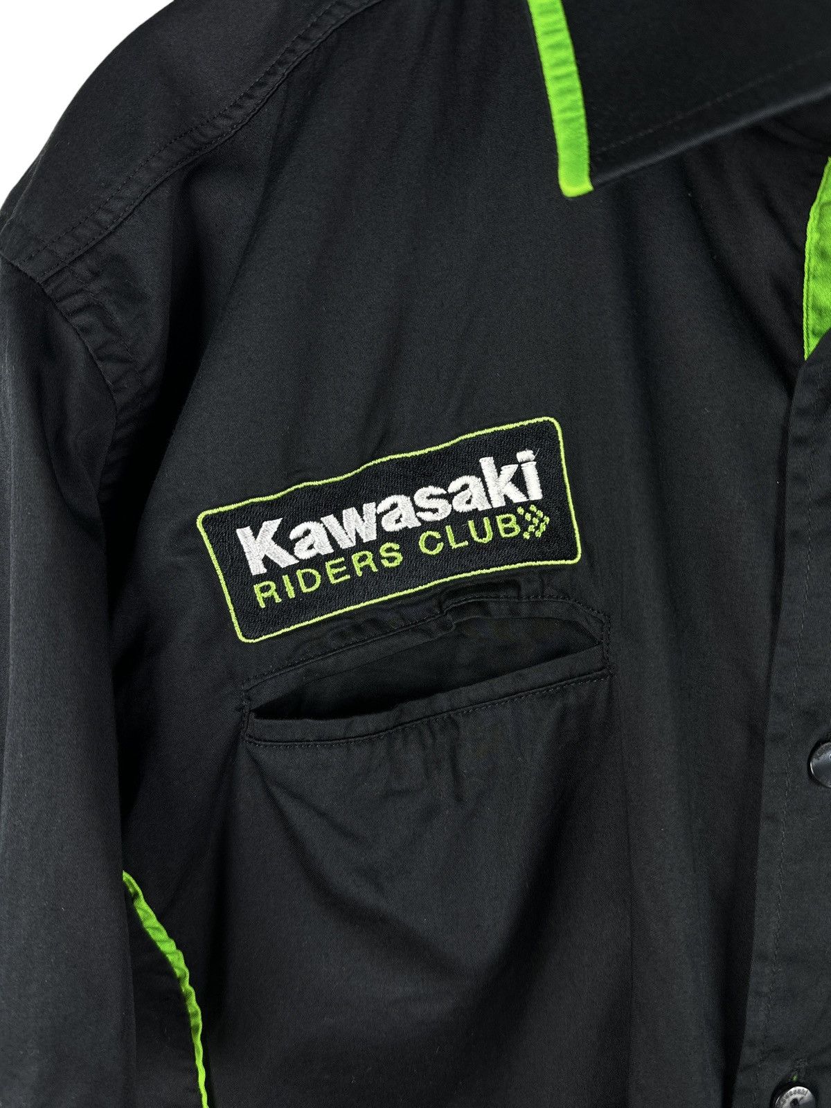 Vintage Vintage Kawasaki Racing Shirt Short Sleeve Button Up Men’s Size US XL / EU 56 / 4 - 8 Thumbnail
