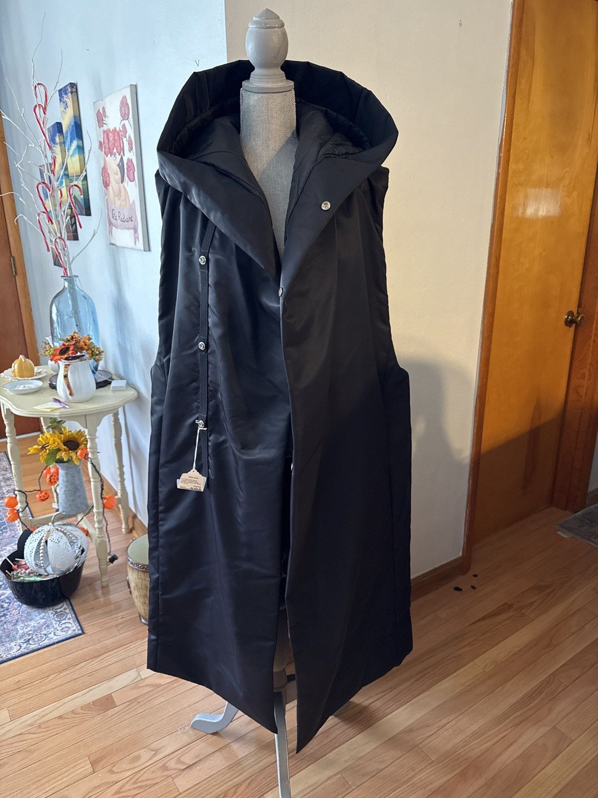 Rick Owens RICK OWENS MEN RR02C7921 BR HOODED LINER COAT BLACK Size US M / EU 48-50 / 2 - 10 Thumbnail