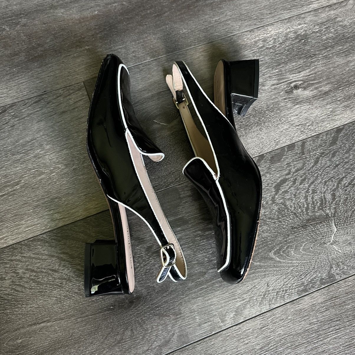 Kate Spade Kate Spade New York Patent Leather Sahiba Pumps Black 7.5 Size US 7.5 / IT 37.5 - 4 Thumbnail