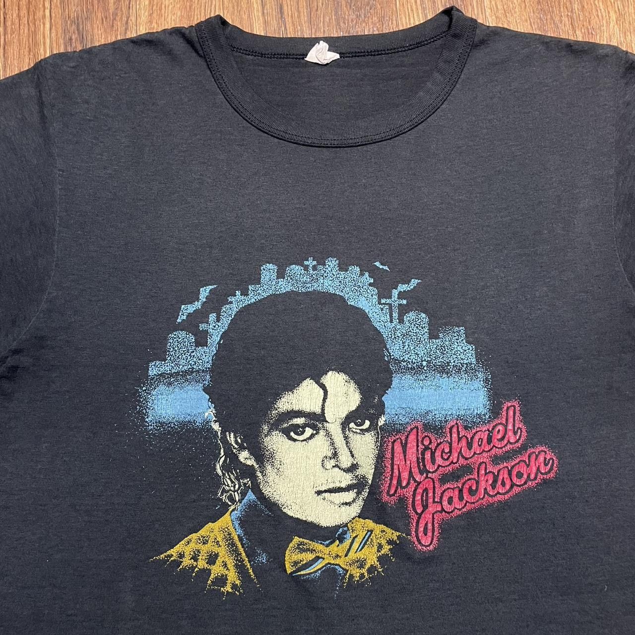 Vintage Vintage Michael Jackson Shirt Thriller Black Medium 80s Size US M / EU 48-50 / 2 - 2 Thumbnail