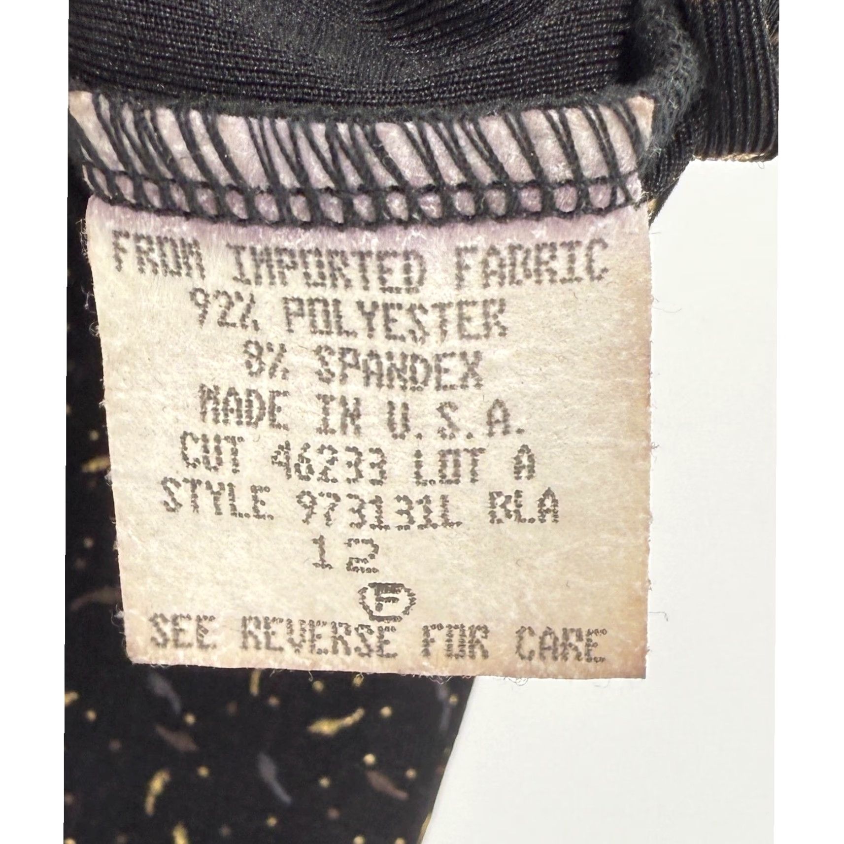 Vintage VINTAGE Carole Little Black Metallic Gold Accent Crop Cardigan Jacket Strech Sz 12 USA Size XL / US 12-14 / IT 48-50 - 6 Thumbnail