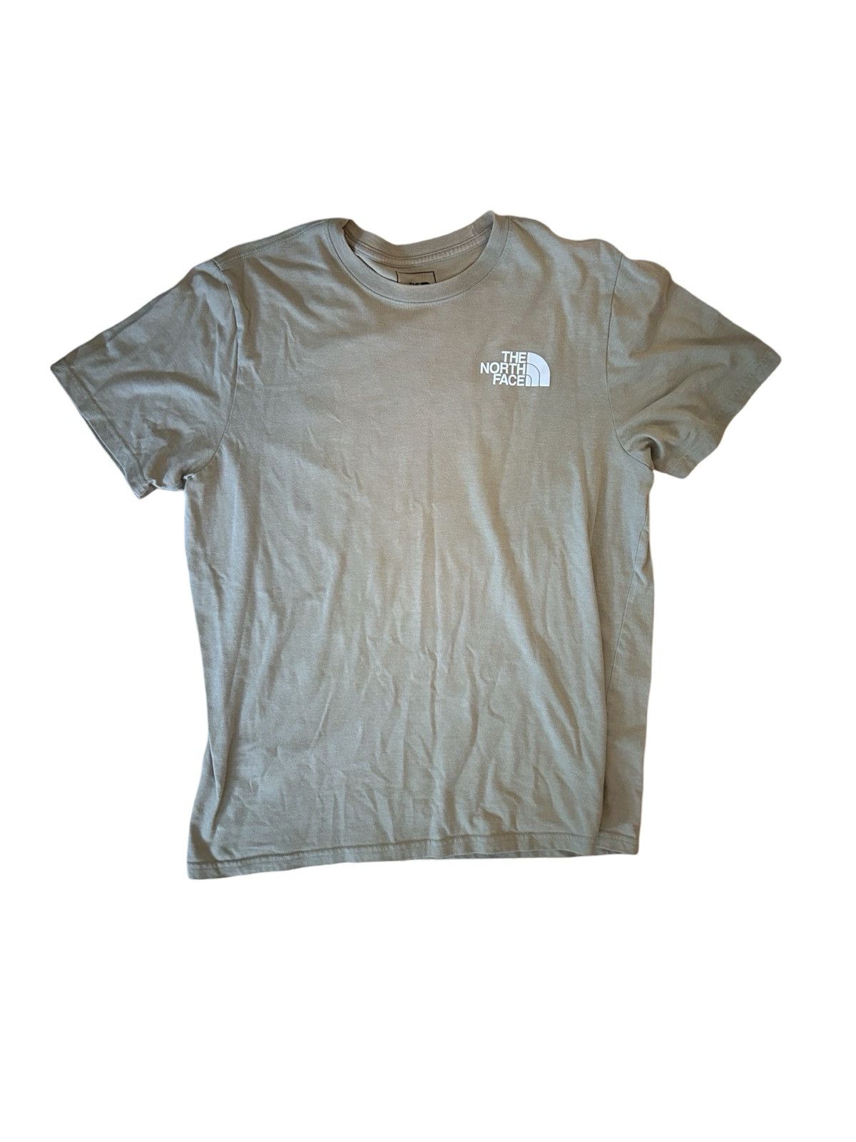 The North Face × Vintage VINTAGE THE NORTH FACE TAN LOGO TEE Size US L / EU 52-54 / 3 - 1 Thumbnail