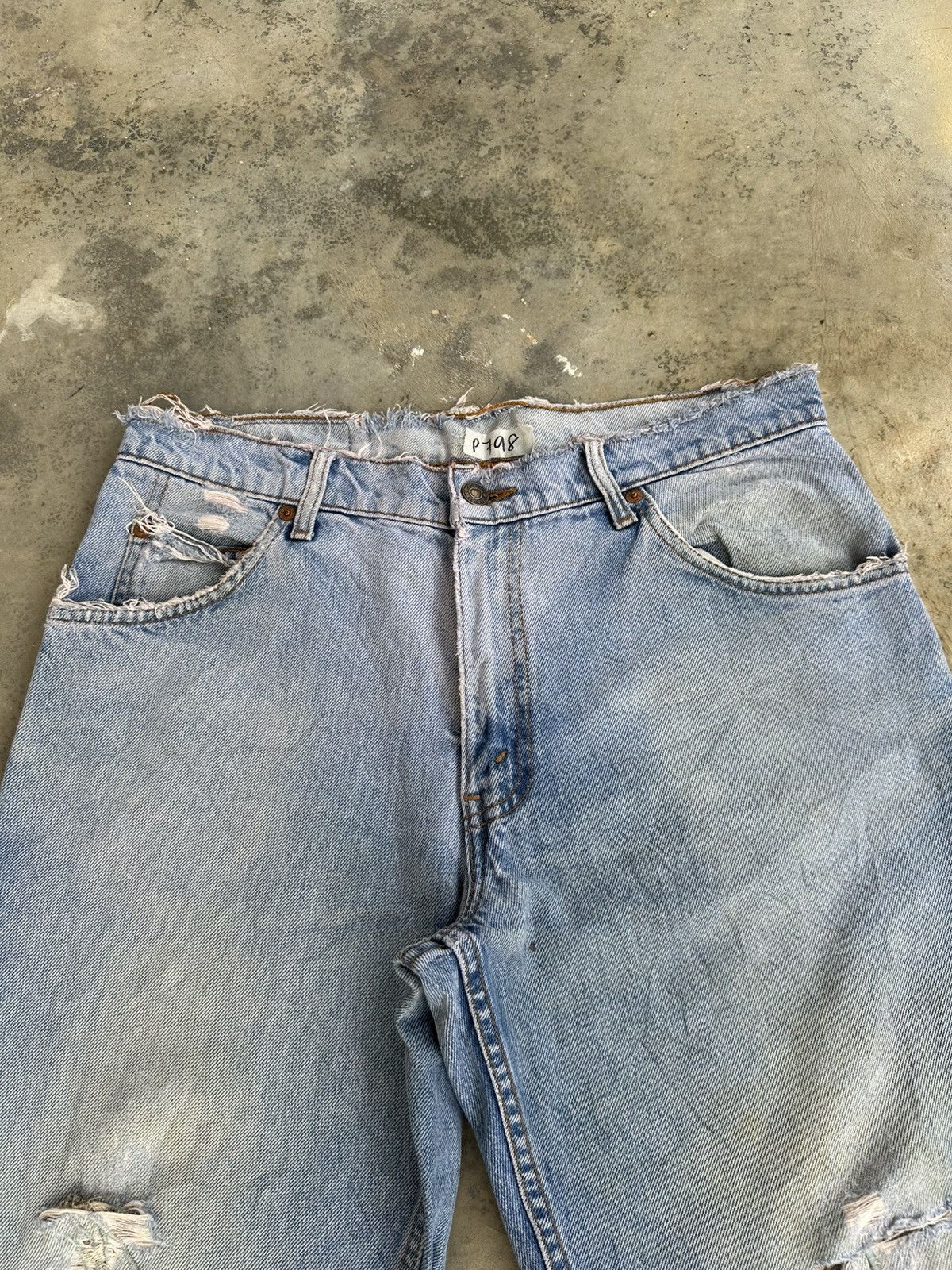 Levi's Vintage Levis 606 Distressed Denim Pant Size US 32 / EU 48 - 3 Thumbnail