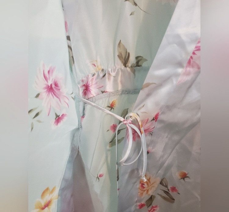Oscar De La Renta Vintage Oscar de la Renta Garden Party Floral Robe Size XL / US 12-14 / IT 48-50 - 9 Thumbnail