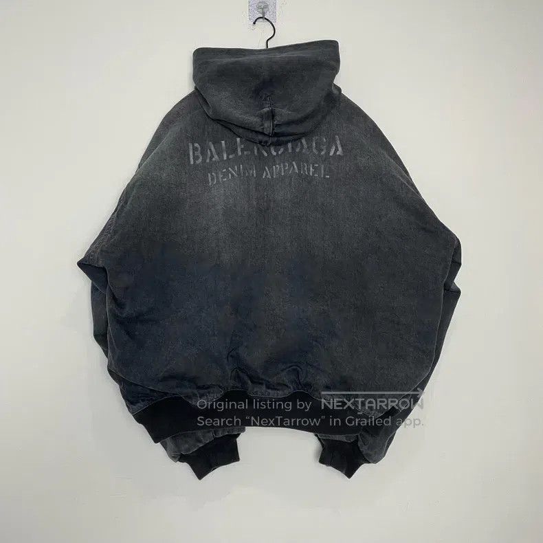 Balenciaga Balenciaga Retro letter logo vintage grey denim cotton coa Size US S / EU 44-46 / 1 - 2 Thumbnail