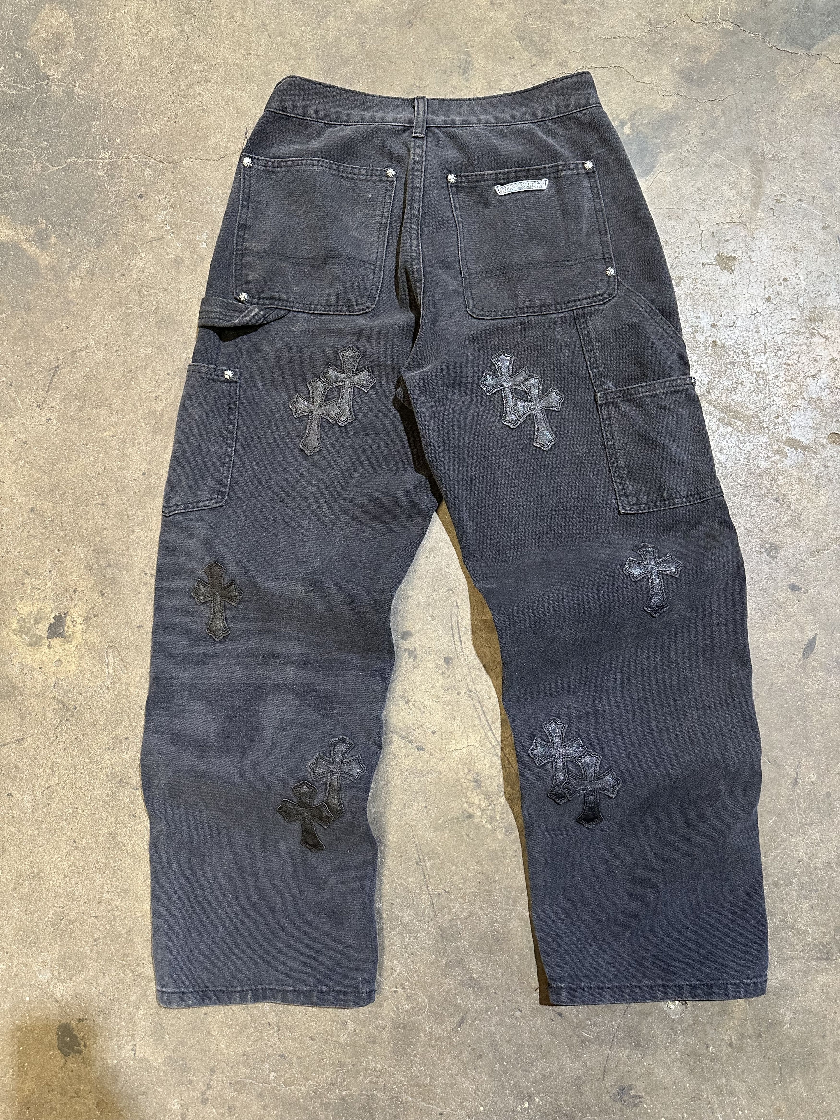Other Carhartt style Black Double knee Jeans Custom Size US 28 / EU 44 - 7 Thumbnail