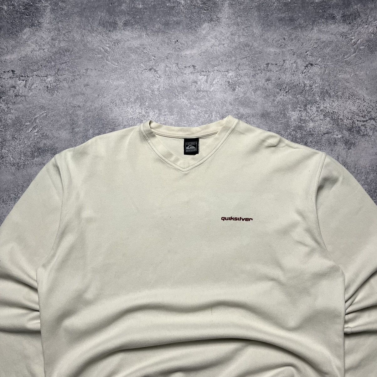 Quiksilver Vintage Quiksilver Ribbed Big Logo Longsleeve Streetwear Y2K Size US XXL / EU 58 / 5 - 2 Thumbnail
