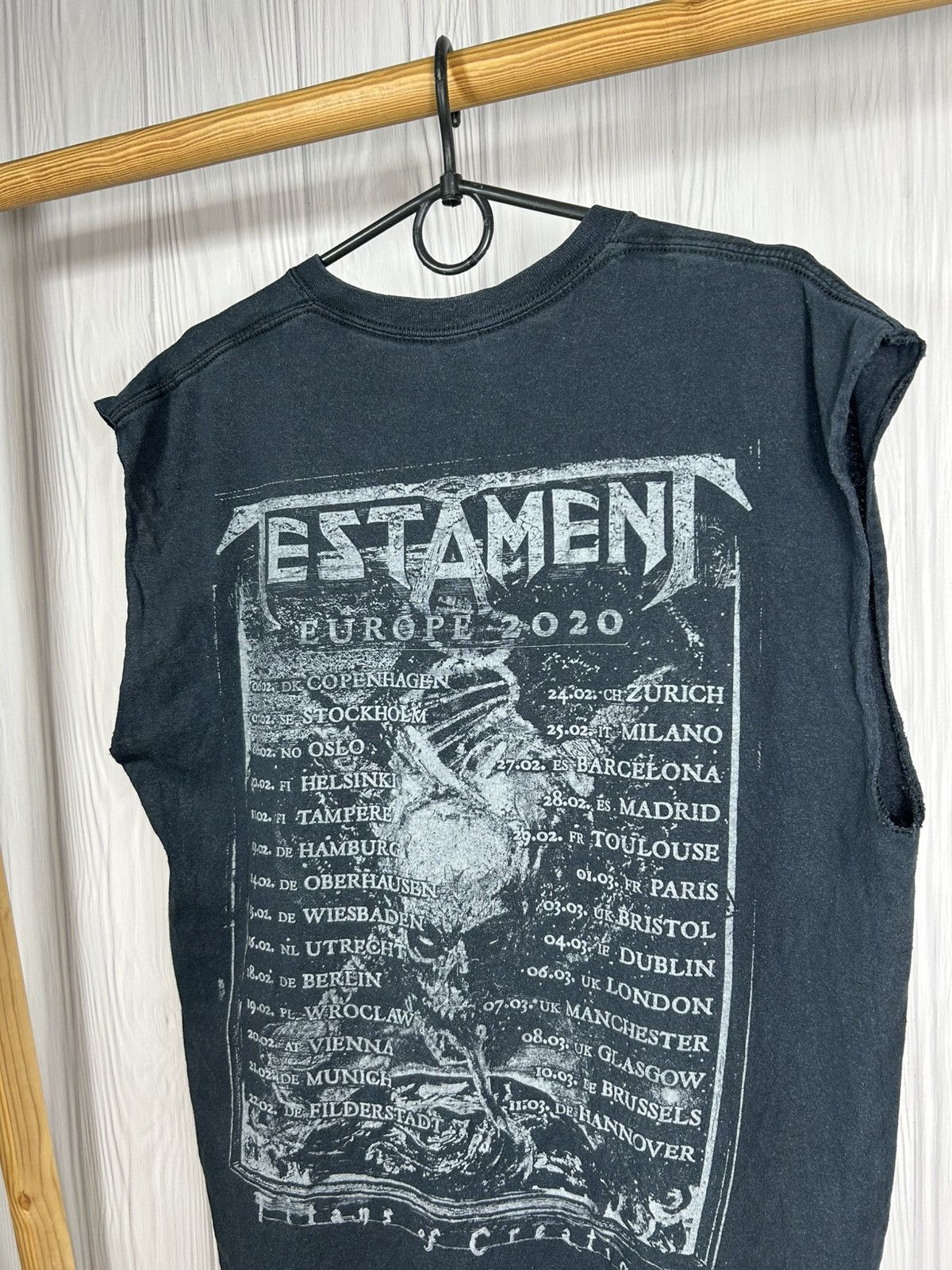 Band Tees Vintage Testament Exodus Europe Tour Size L Size US L / EU 52-54 / 3 - 8 Thumbnail