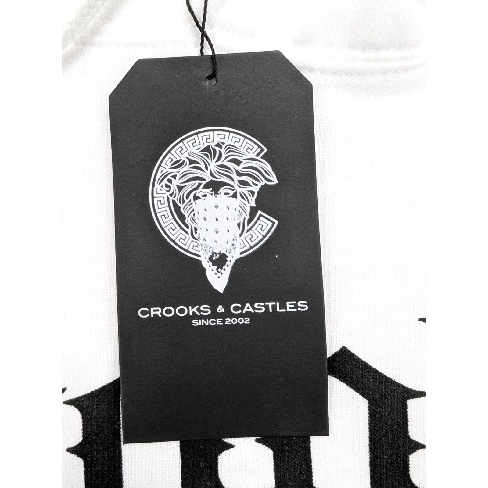 Crooks & Castles Crooks & Castles Hoodie Mens Large White Pullover Graphic Print Hooded Sweatshirt Size US L / EU 52-54 / 3 - 4 Thumbnail