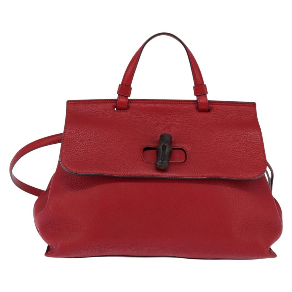 Gucci Gucci Bamboo Daily Top Handle Leather Size ONE SIZE - 1 Thumbnail