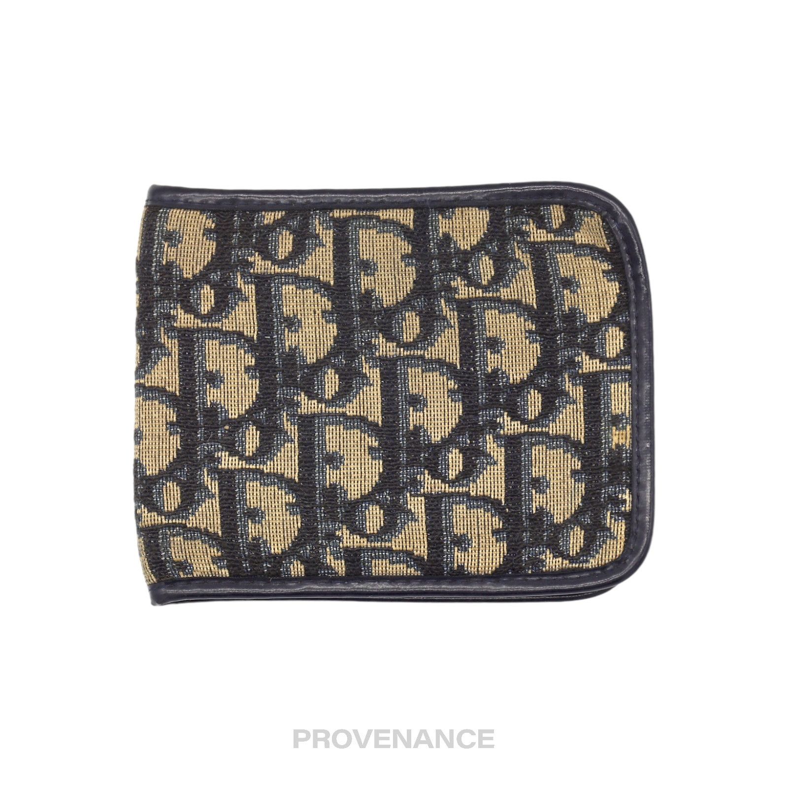 Dior 🔴 Dior Oblique Trotter Bifold Wallet - Navy Jacquard Size ONE SIZE - 1 Thumbnail
