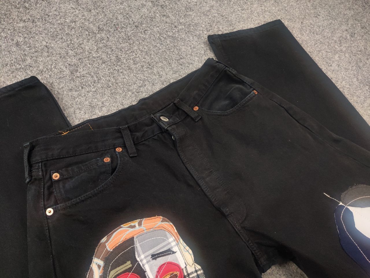 Levi's Vintage 90's Levi’s 501 Sashiko Face Jeans junya watanabe Size US 34 / EU 50 - 12 Thumbnail