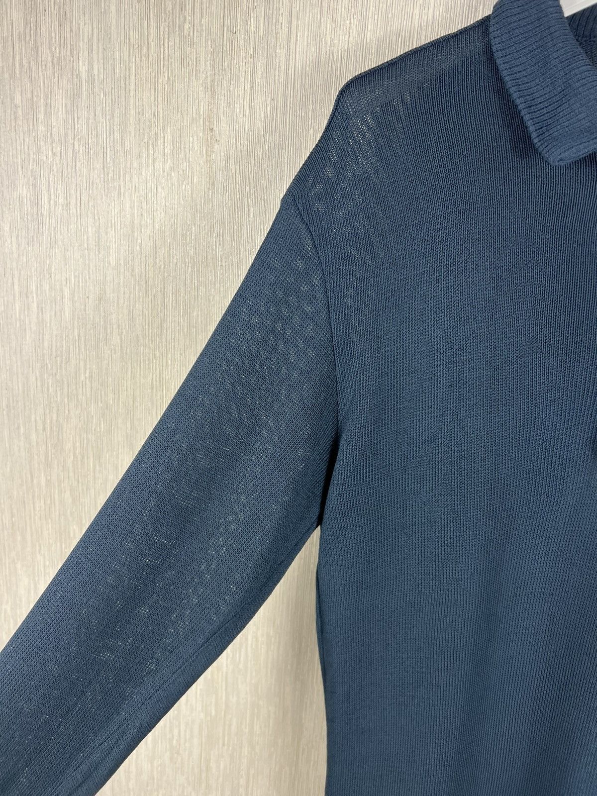 Giorgio Armani Archival Giorgio Armani vintage mesh rayon knit sweater polo Size US M / EU 48-50 / 2 - 9 Thumbnail