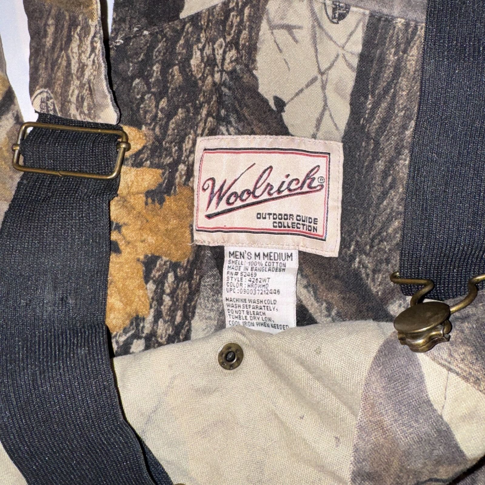 Woolrich Woolen Mills Woolrich Camo Bib Overalls Pants Men’s Medium Natural Camouf Size US 32 / EU 48 - 9 Thumbnail