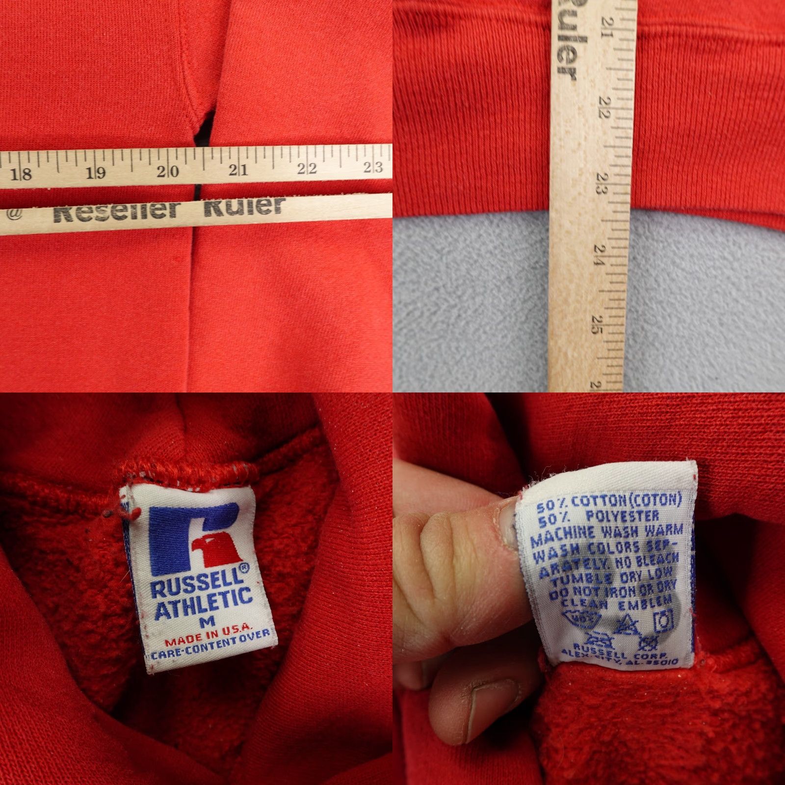 Russell Athletic Vintage Russell Athletic Hoodie Bobcats Sweater Sweatshirt Mens Medium Red 90s Size US M / EU 48-50 / 2 - 8 Thumbnail