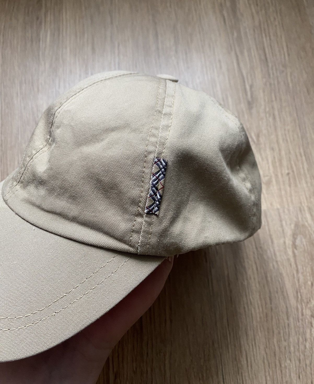 image of Burberry London Vintage Checkered Logo Hat, Men's