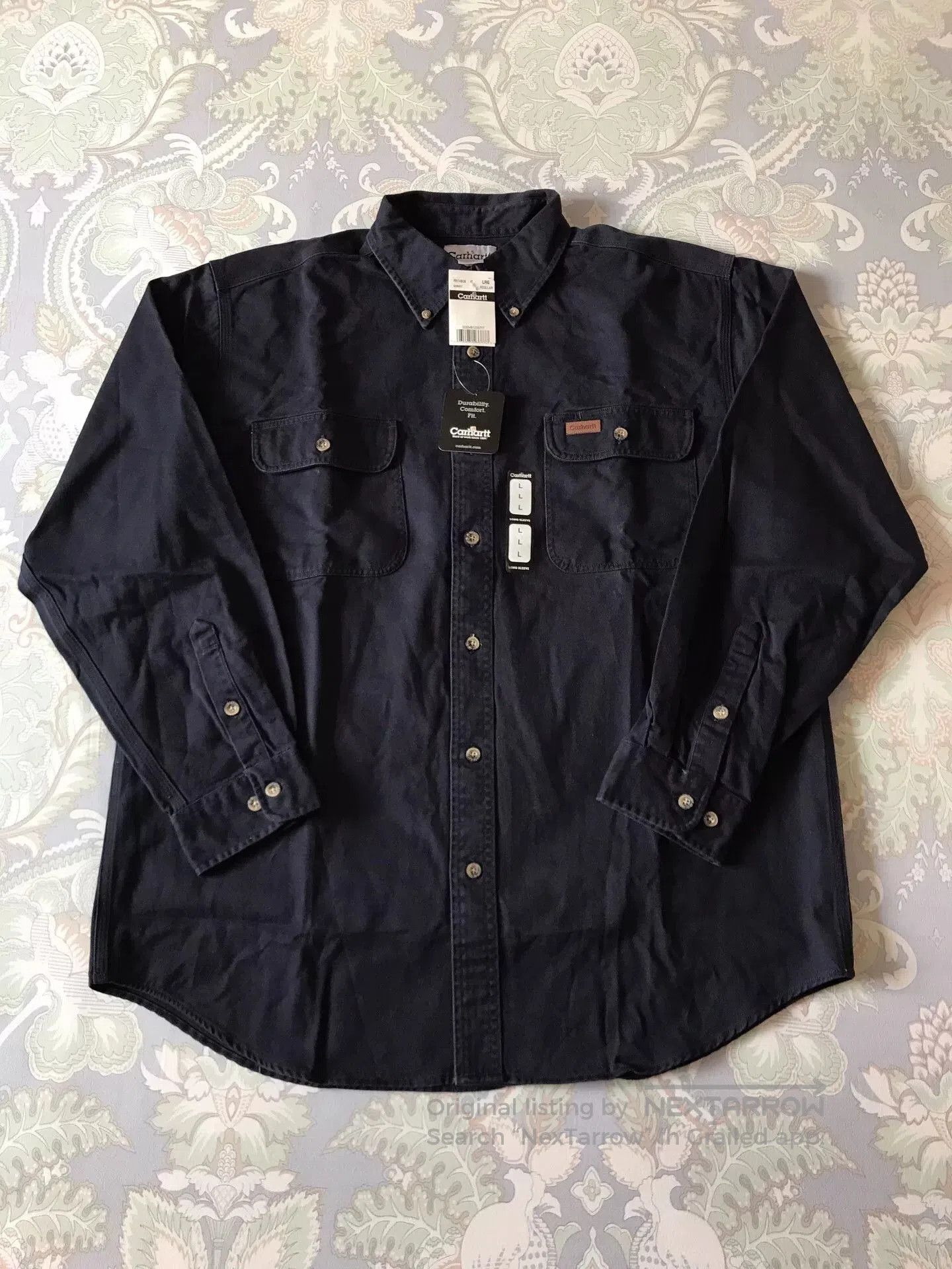Carhartt Carhartt S09 MDT Midnight Blue Work Shirt. Size US L / EU 52-54 / 3 - 1 Thumbnail