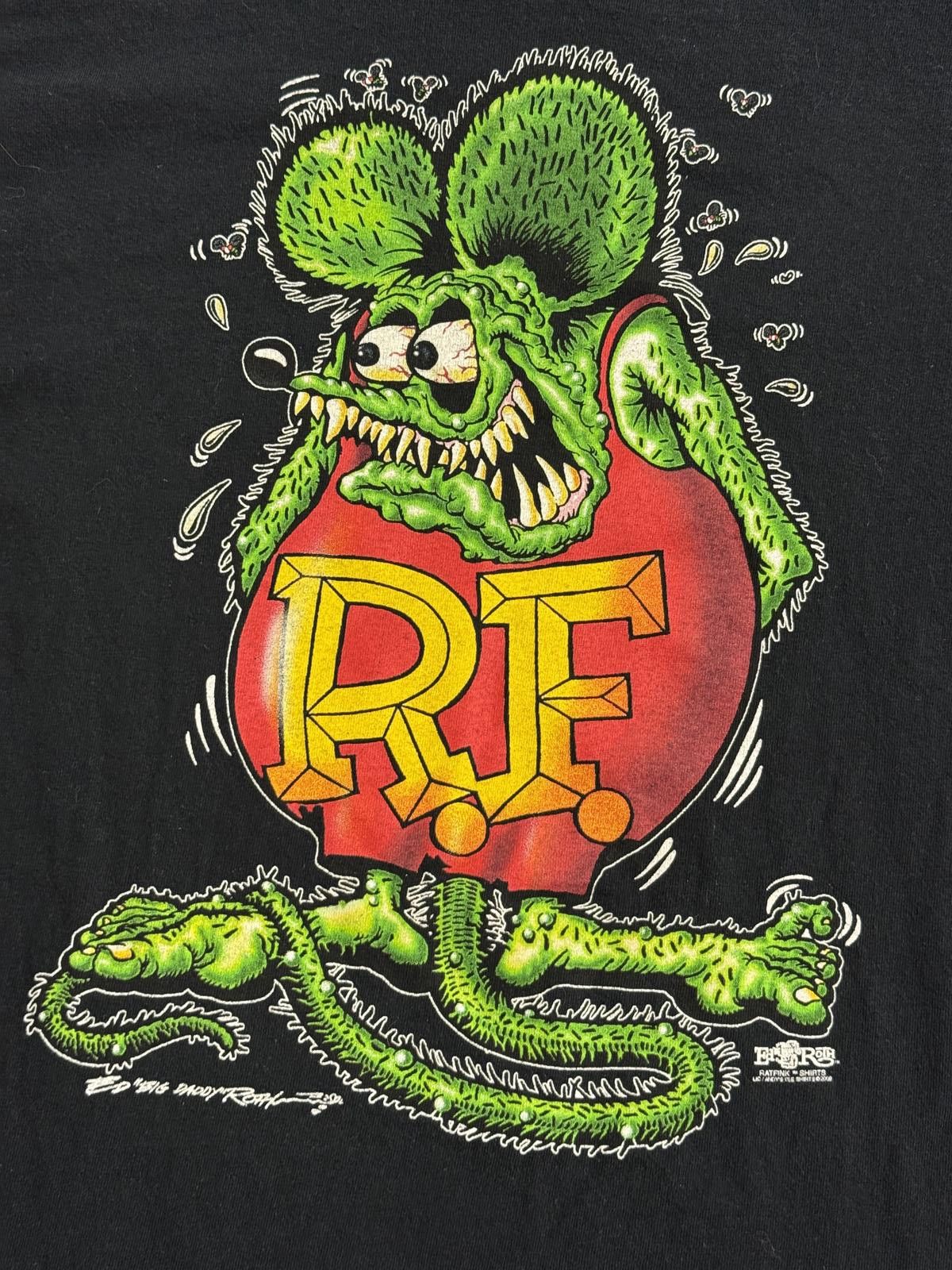 Gildan Faded Rat Fink T-shirt Hot Rods Ed Big Daddy Roth - M Size US M / EU 48-50 / 2 - 4 Thumbnail
