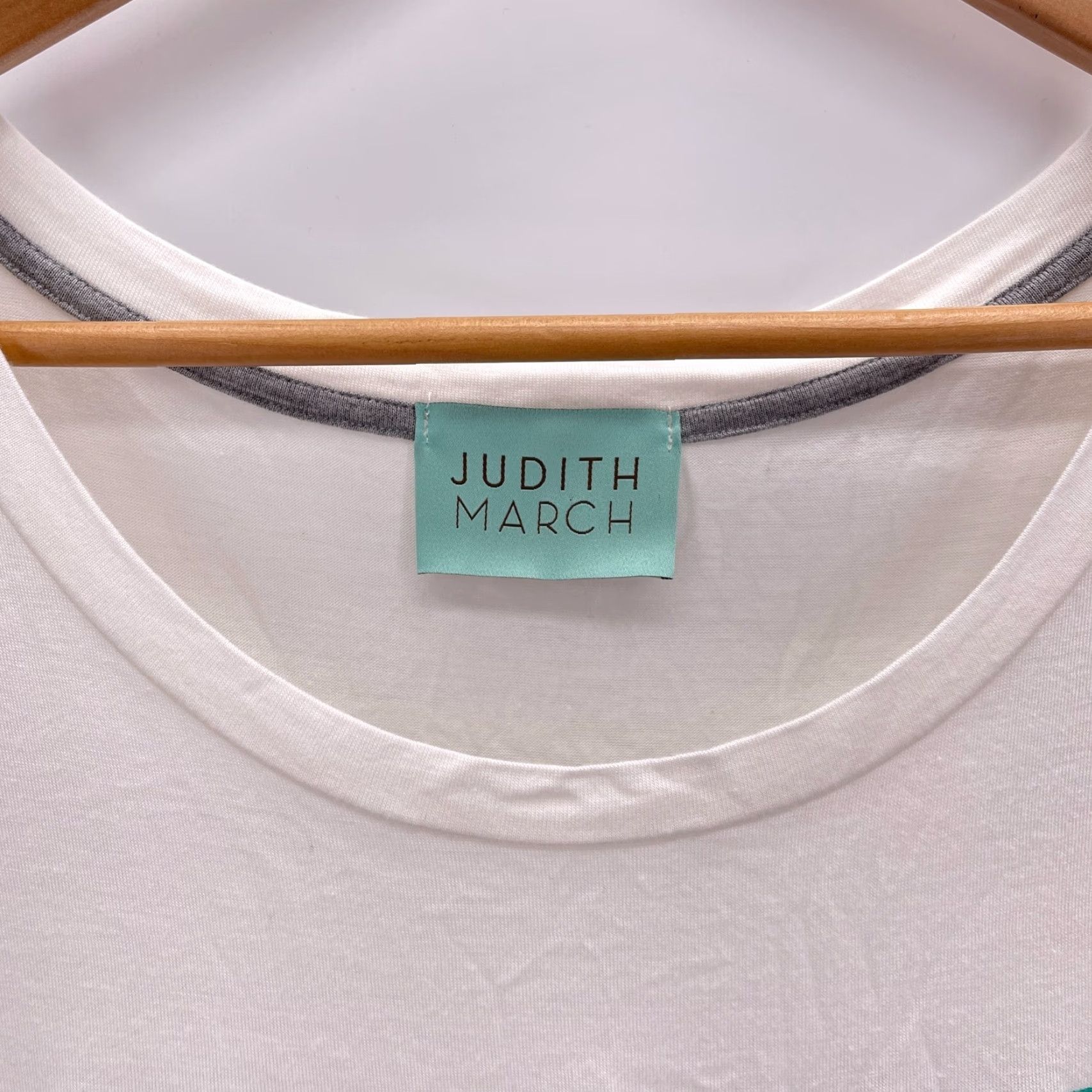 Vintage Judith March Tank White Womens Medium Lets Flamingle Flamingo Casual Shirt Sleeveless Round Neck Pullover Regular Modern Basic Dress Code Mens? Size M / US 6-8 / IT 42-44 - 3 Thumbnail
