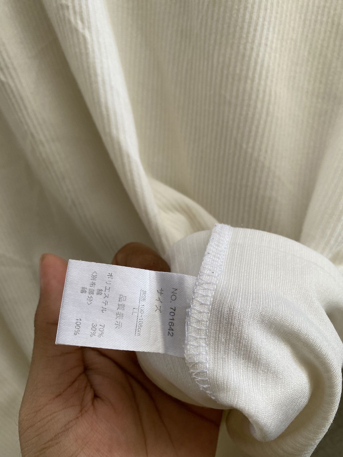 If Six Was Nine × Japanese Brand × Le Grande Bleu (L.G.B.) 2000s NotaBene - Short Sleeve Fine Stripe Pattern Size US L / EU 52-54 / 3 - 6 Thumbnail