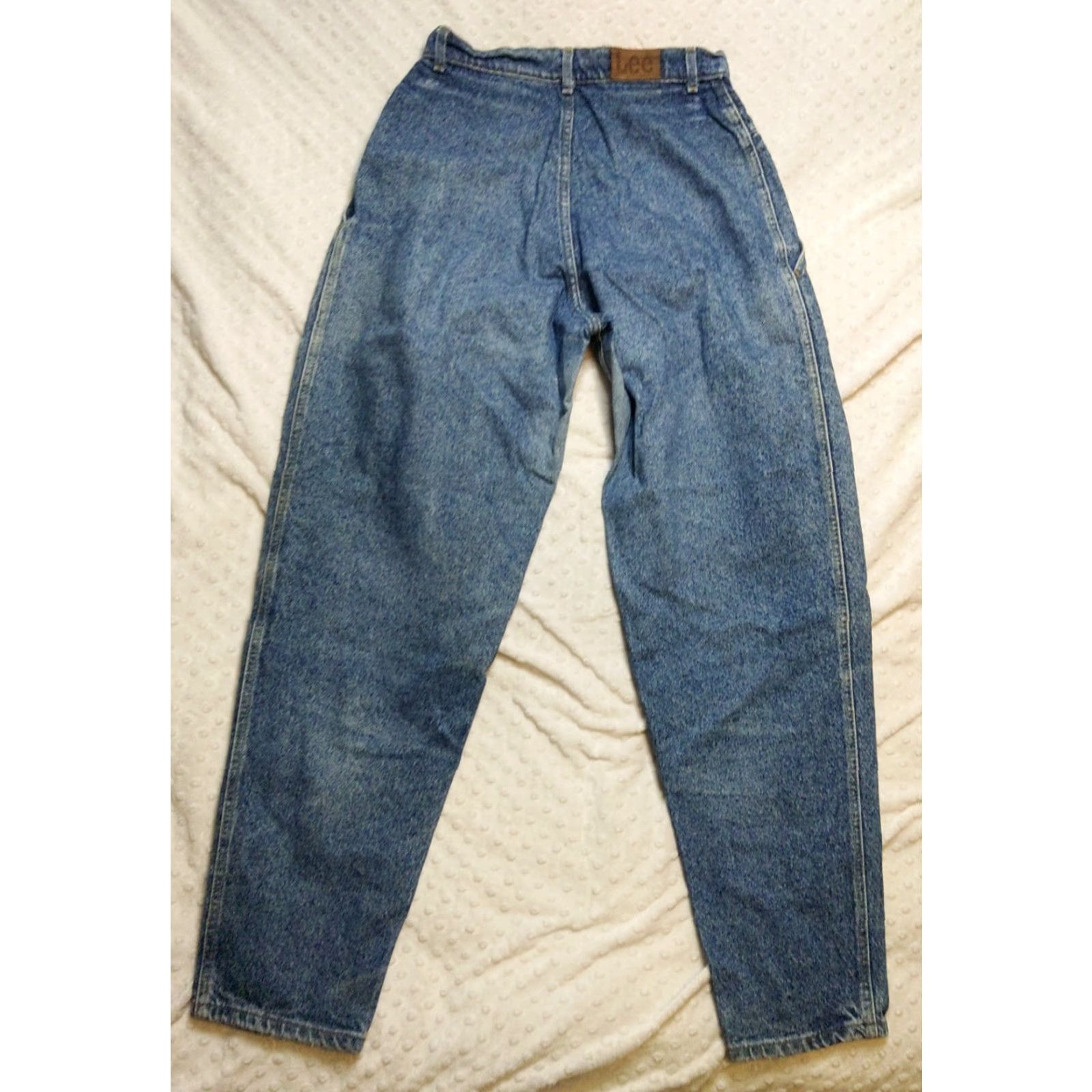 Lee VINTAGE Lee Jeans Stone Washed 18 Medium Womens 28x31 Denim Grunge Made in USA 1980s Size 40" / US 18 - 7 Thumbnail