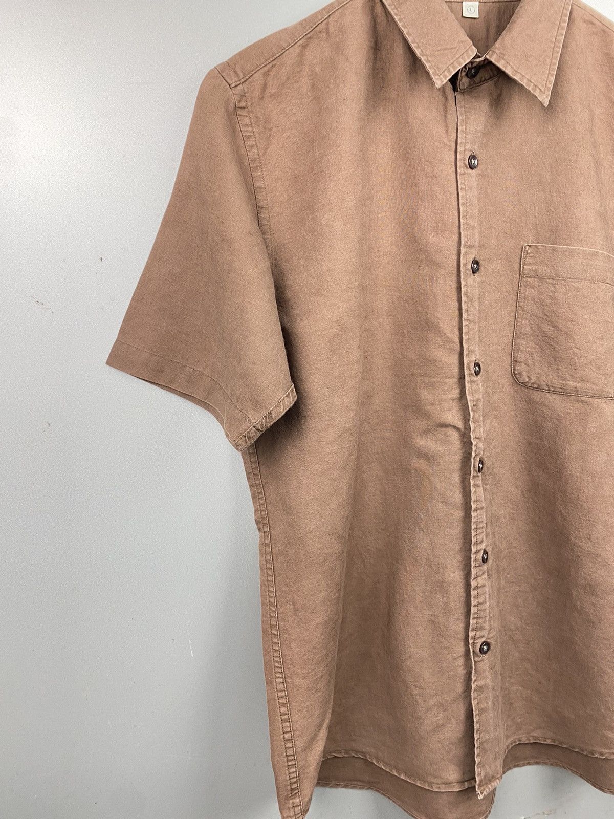 Uniqlo × Vintage Vintage Uniqlo Hemp Shirts Size US L / EU 52-54 / 3 - 4 Thumbnail