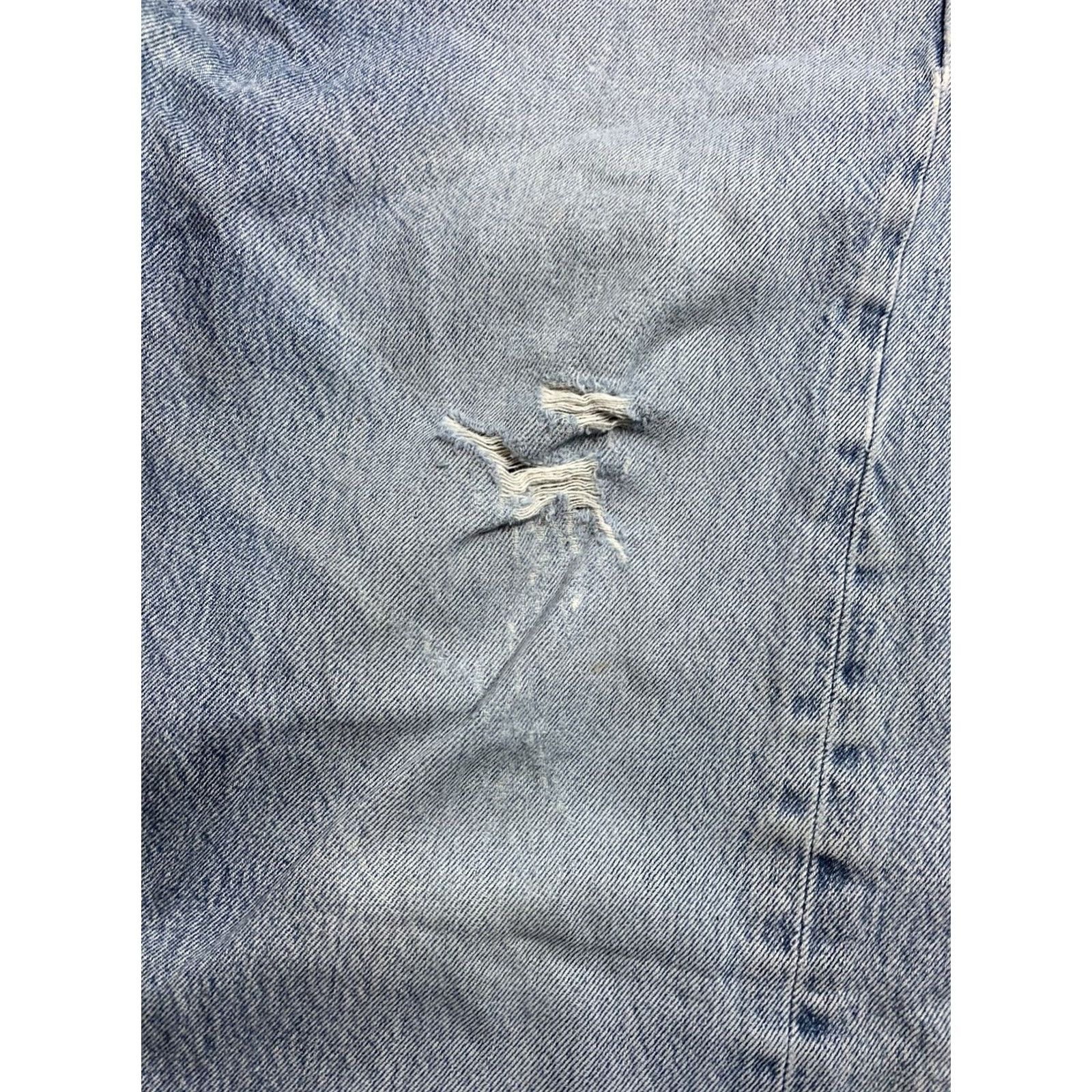 Levi's Levi's 501 Distressed Blue Jeans Mens Straight Leg Size 36 X 30 Size US 36 / EU 52 - 7 Thumbnail