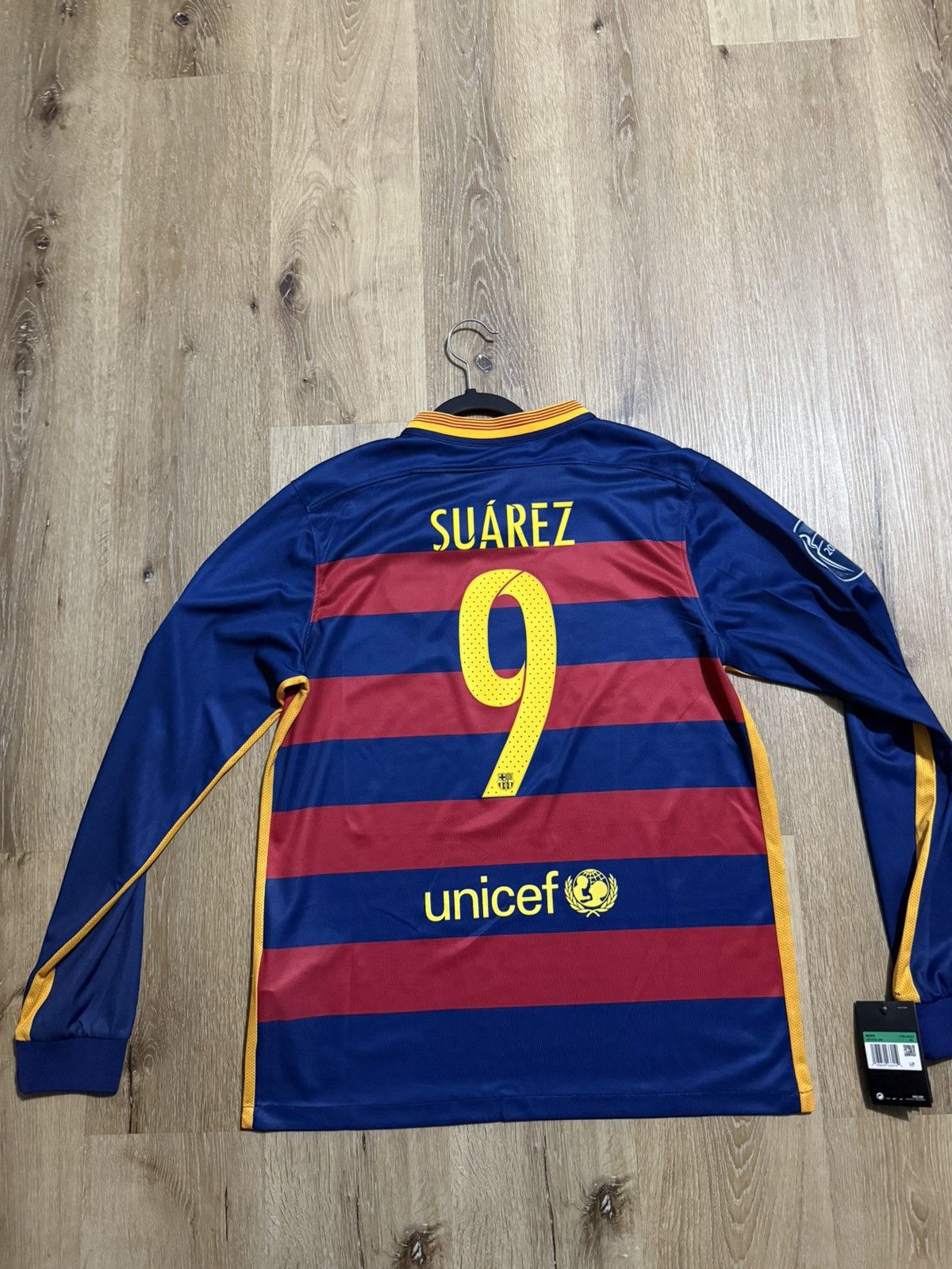 Nike × Vintage 2015/16 Home FC Barcelona long sleeve #9 Suarez
