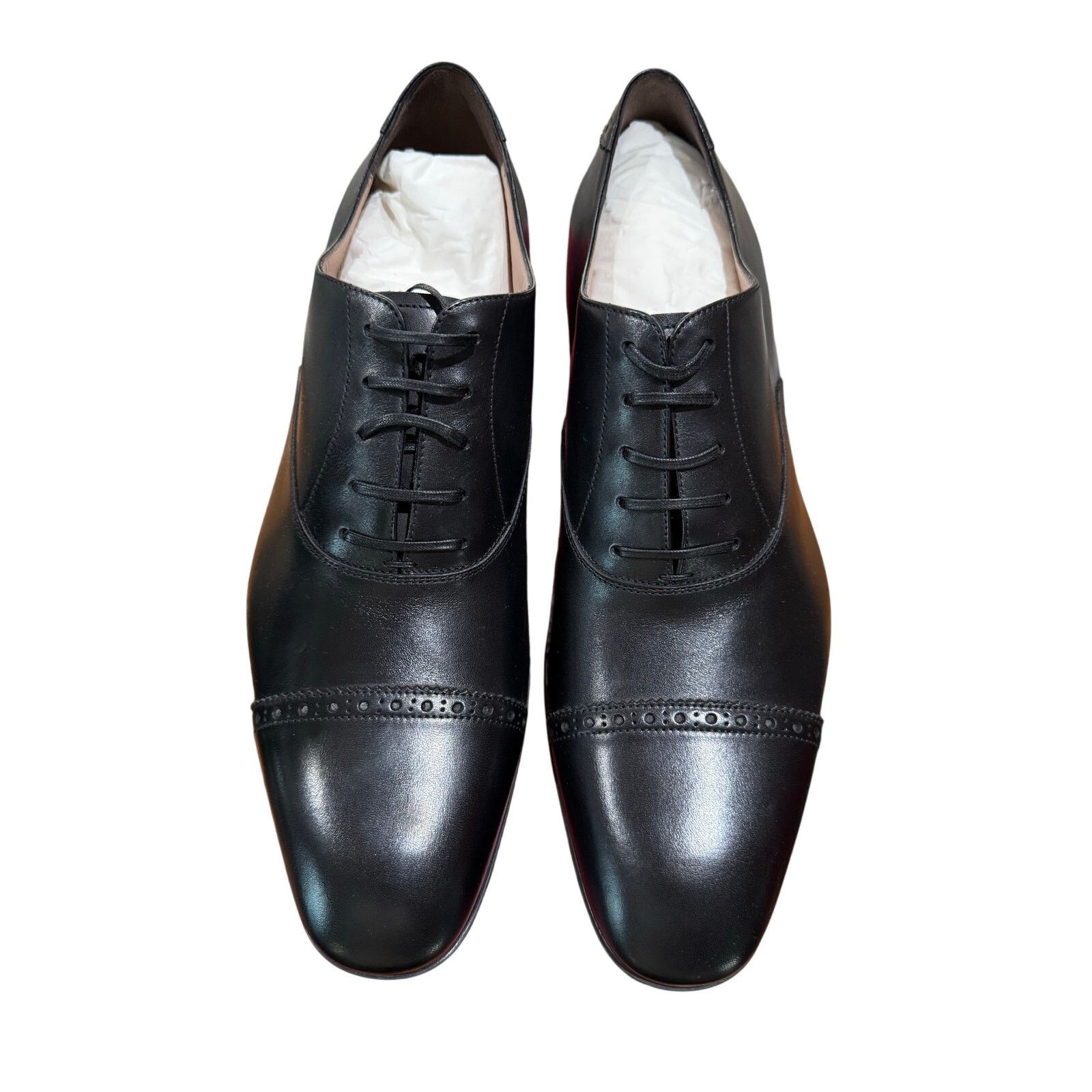 Salvatore Ferragamo Salvatore Ferragamo “Boston” Nero Oxford Dress Shoes sz. 11E Size US 11 / EU 44 - 4 Thumbnail