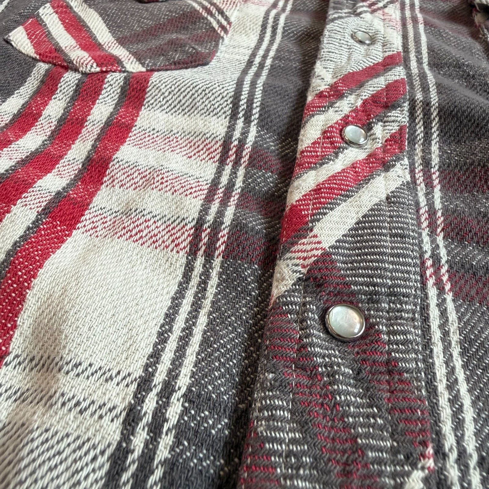 Wrangler Vintage Distressed Wrangler Plaid Flannel Shirt Size US M / EU 48-50 / 2 - 6 Thumbnail
