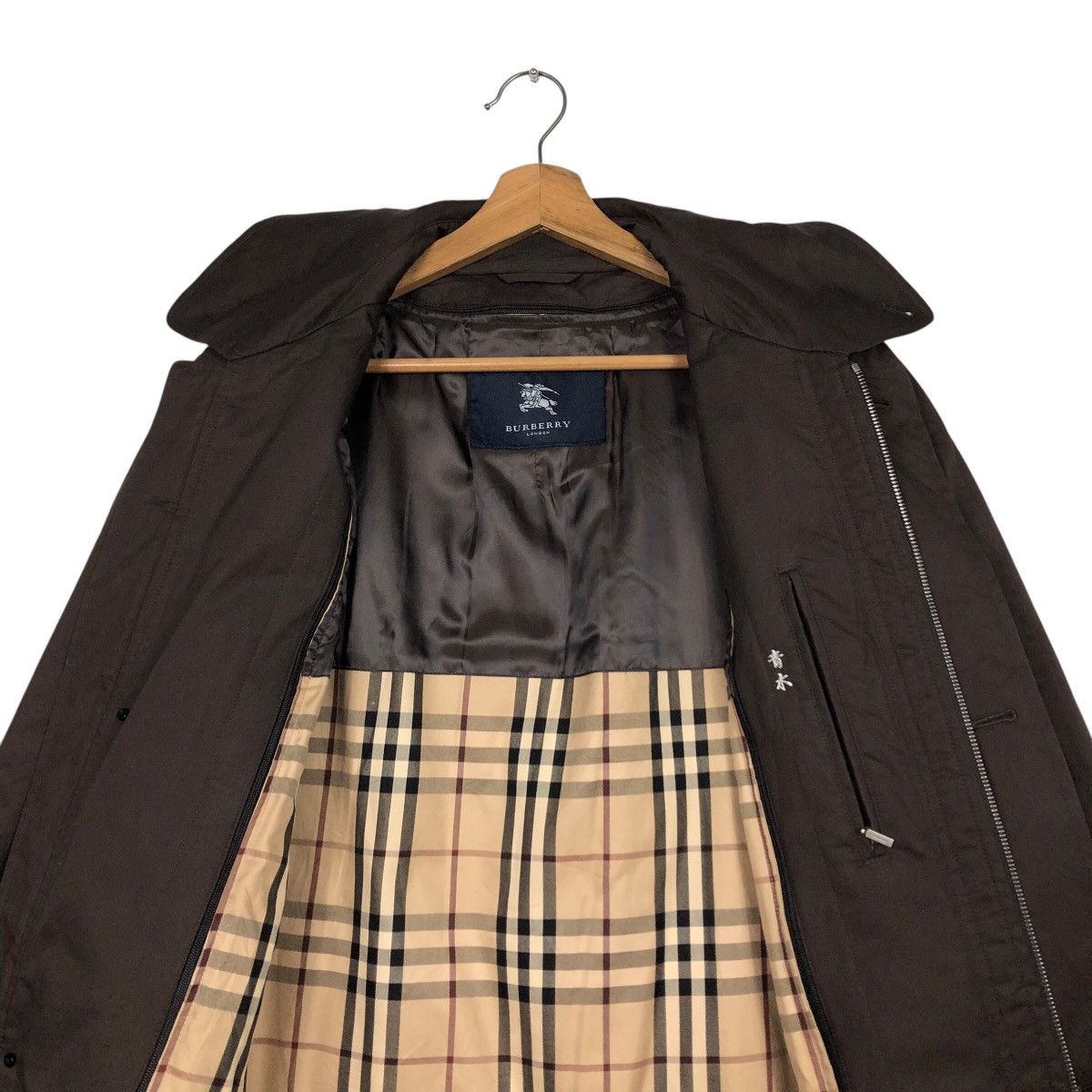 📌Vintage Long Jacket Chore Burberry London Nova Check