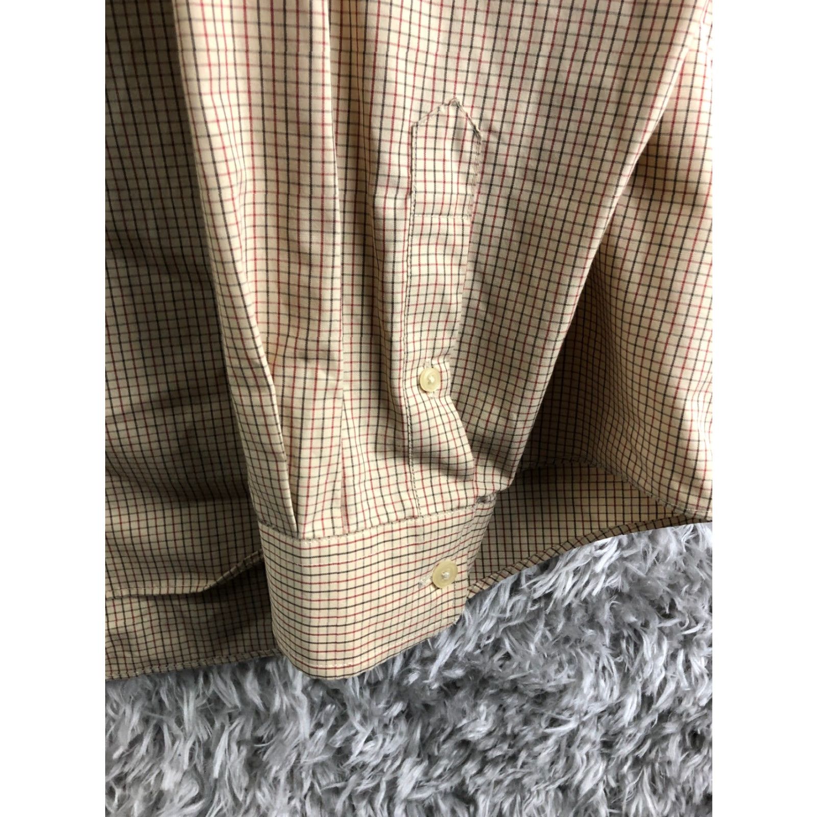 Eddie Bauer Eddie Bauer Shirt Button-Down Plaid Beige Long Sleeve XLT Mens Size US XL / EU 56 / 4 - 3 Thumbnail