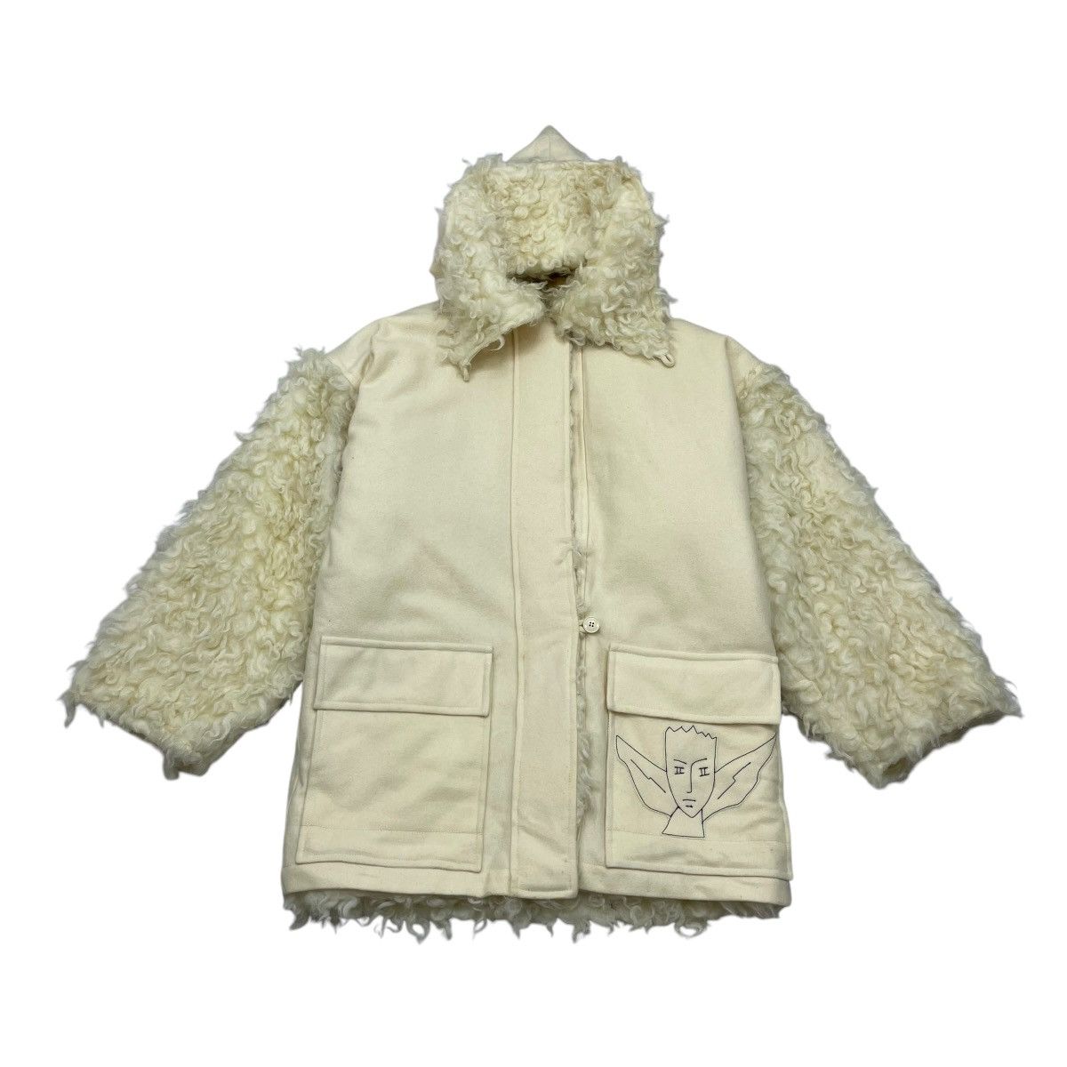 🔥Vintage 80s Jean Charles Castelbajec Faux Fur Hooded