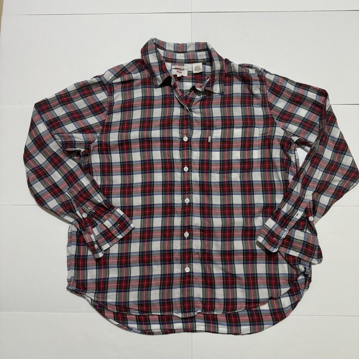 Levi's Levi’s Men’s Shirt Multicoloured Boyfriend Fit Button Up Size US L / EU 52-54 / 3 - 1 Thumbnail