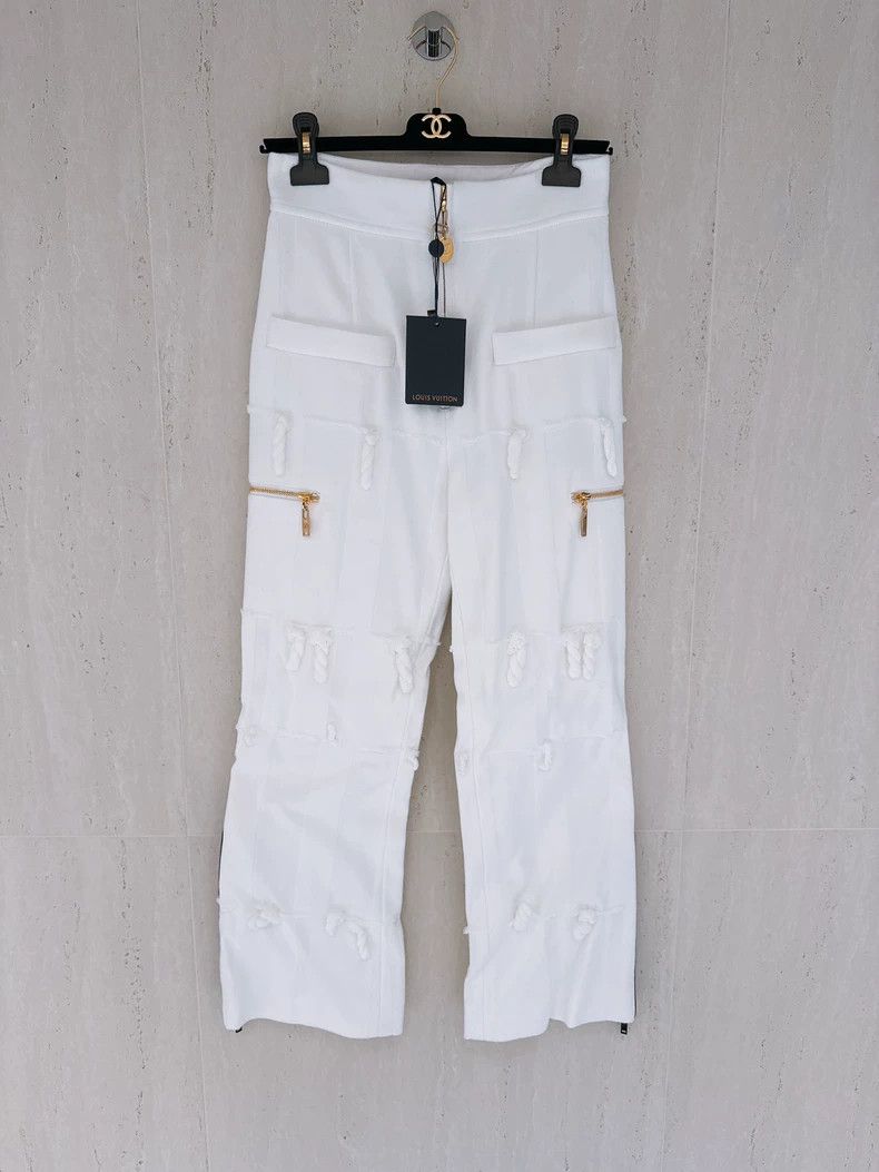 Louis Vuitton Louis Vuitton Limited White Black Trim Pants 2503-Nextarrow Size US 36 / EU 52 - 1 Thumbnail