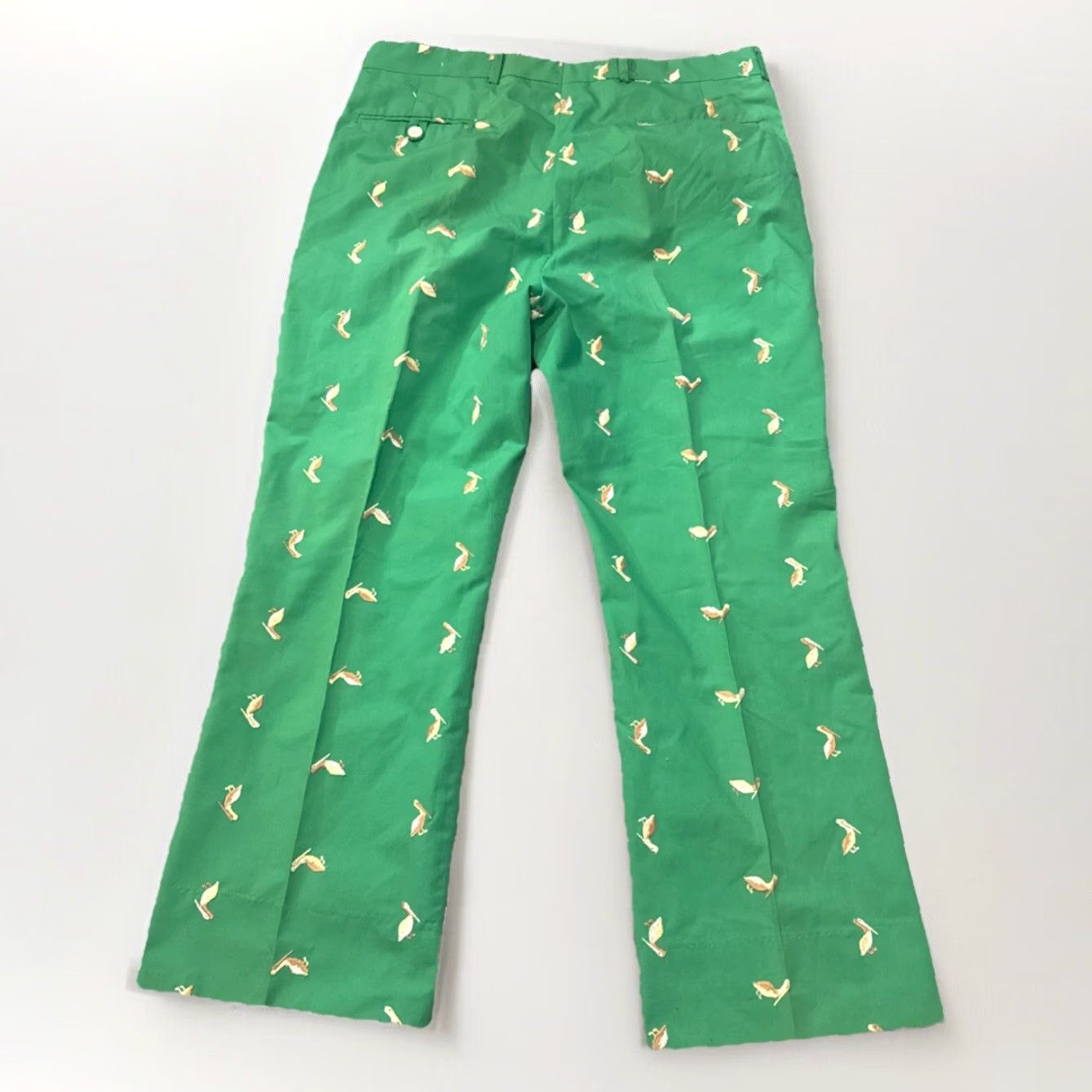 Vintage VINTAGE Allen Collins Embroidered All Over Print Green Golf Pants Mens 36 Chino 28 Inseam Size US 36 / EU 52 - 2 Thumbnail
