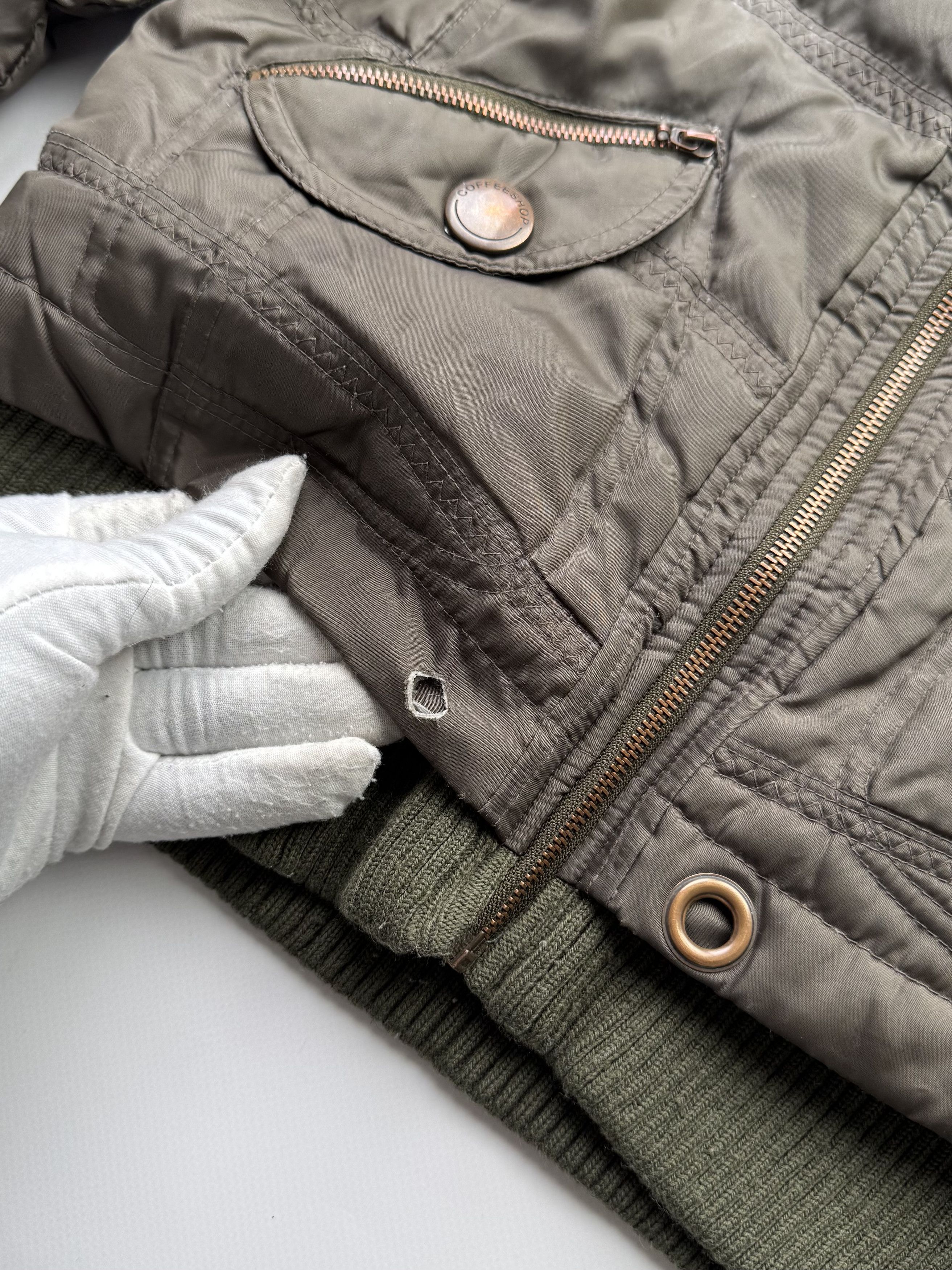 Japanese Brand Vintage Cropped Jacket With Zippers B723(V75)E2 Size M / US 6-8 / IT 42-44 - 6 Thumbnail