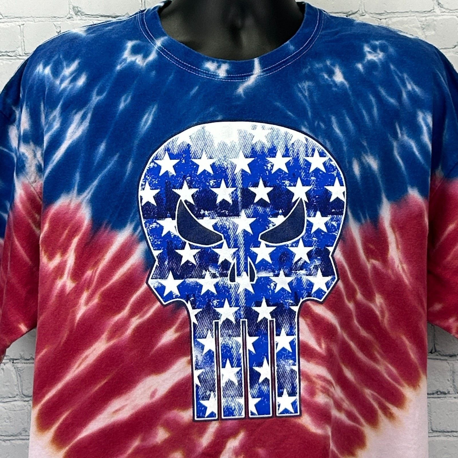 Marvel Comics The Punisher T Shirt Blue Tie Dye Marvel Comics USA 2XL XXL Size US XXL / EU 58 / 5 - 1 Thumbnail
