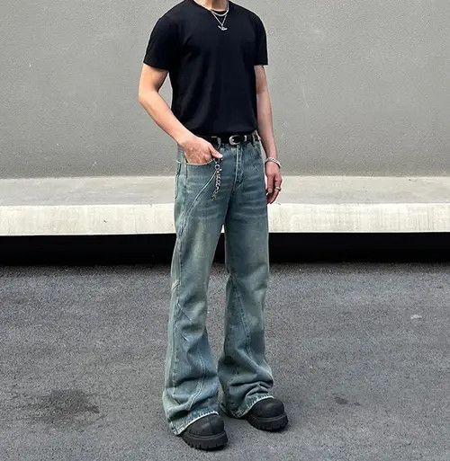 Jean VIBE Stacked Flare Jeans Size US 30 / EU 46 - 4 Thumbnail