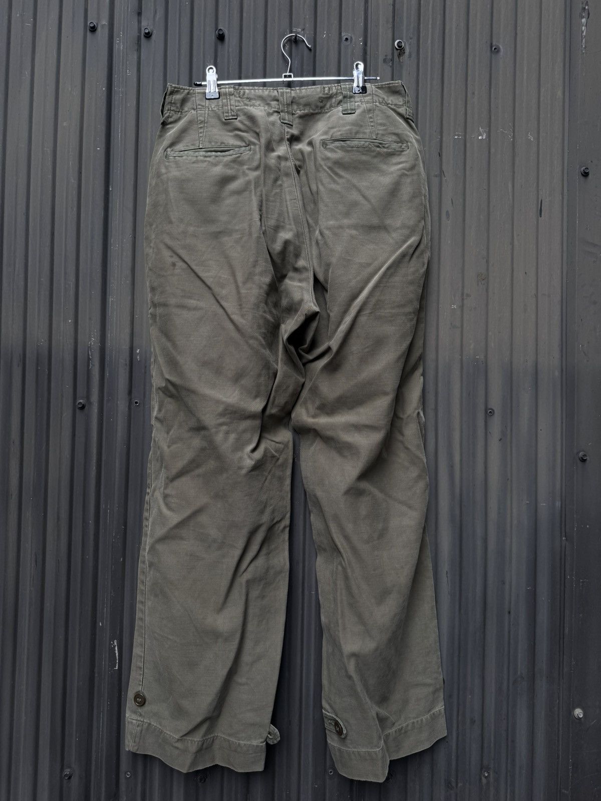 Vintage Vintage 32 U.S. Army Twill Trousers — Faded OG-107 Green Size US 30 / EU 46 - 2 Thumbnail