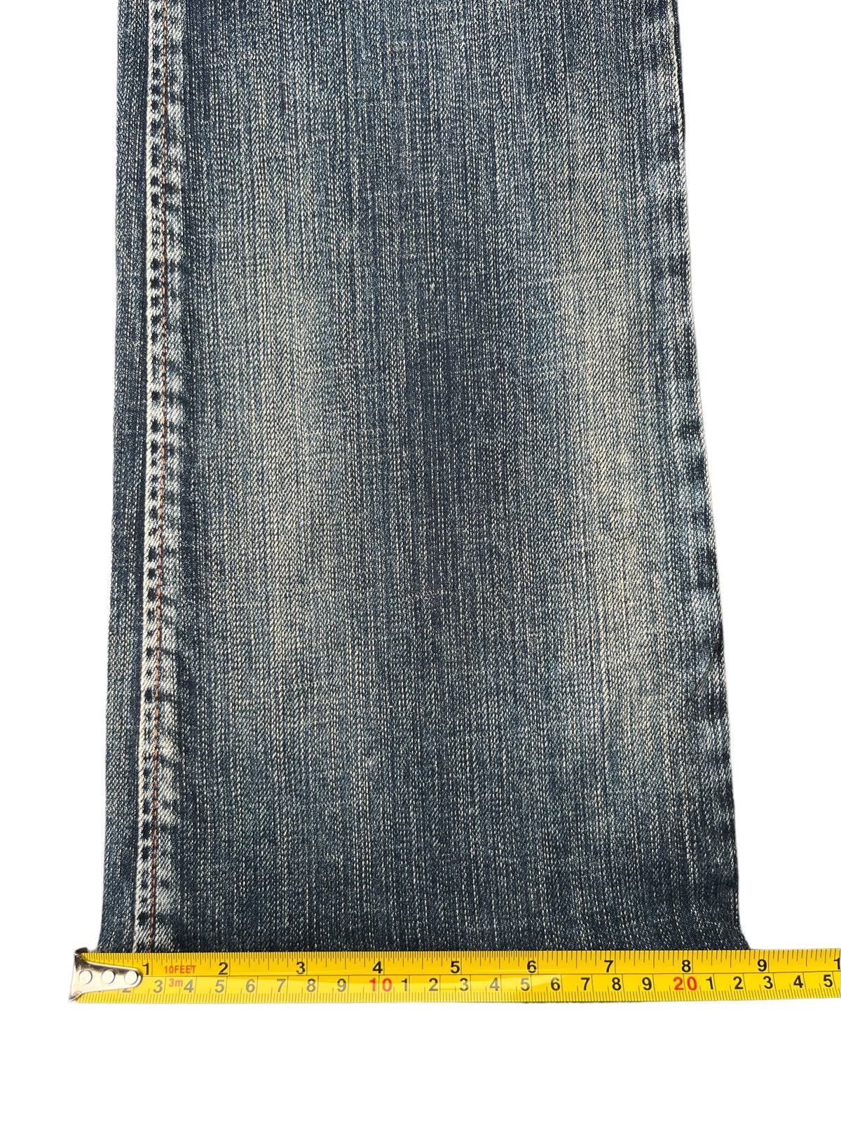 If Six Was Nine Vintage Japanese Brand Brappers Mud Washed Faded Flare Jeans Size US 30 / EU 46 - 16 Thumbnail