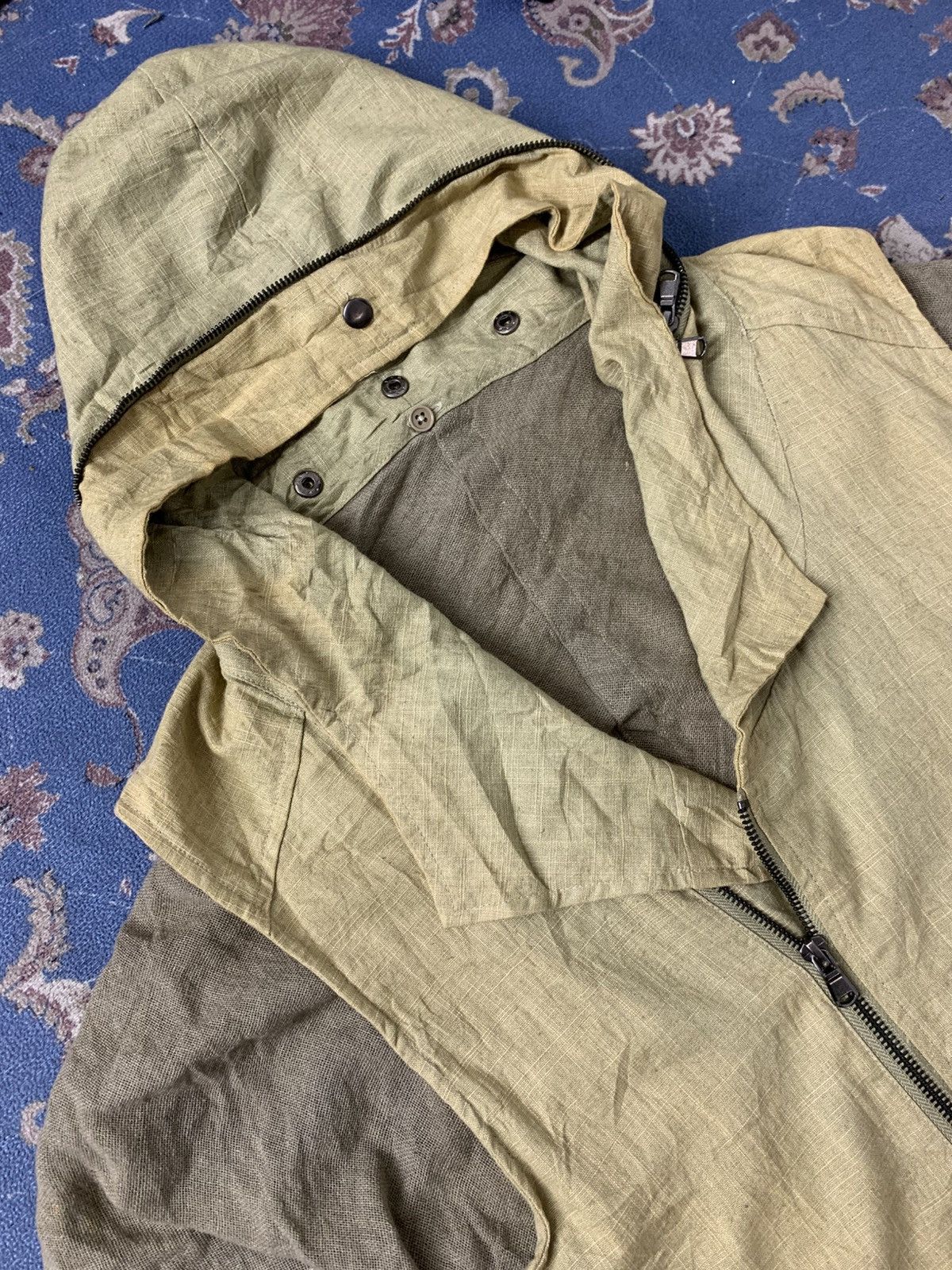 Le Grande Bleu (L.G.B.) Japanese Brand Semantic Design Gimmick Linen No Sleeve Size US S / EU 44-46 / 1 - 5 Thumbnail