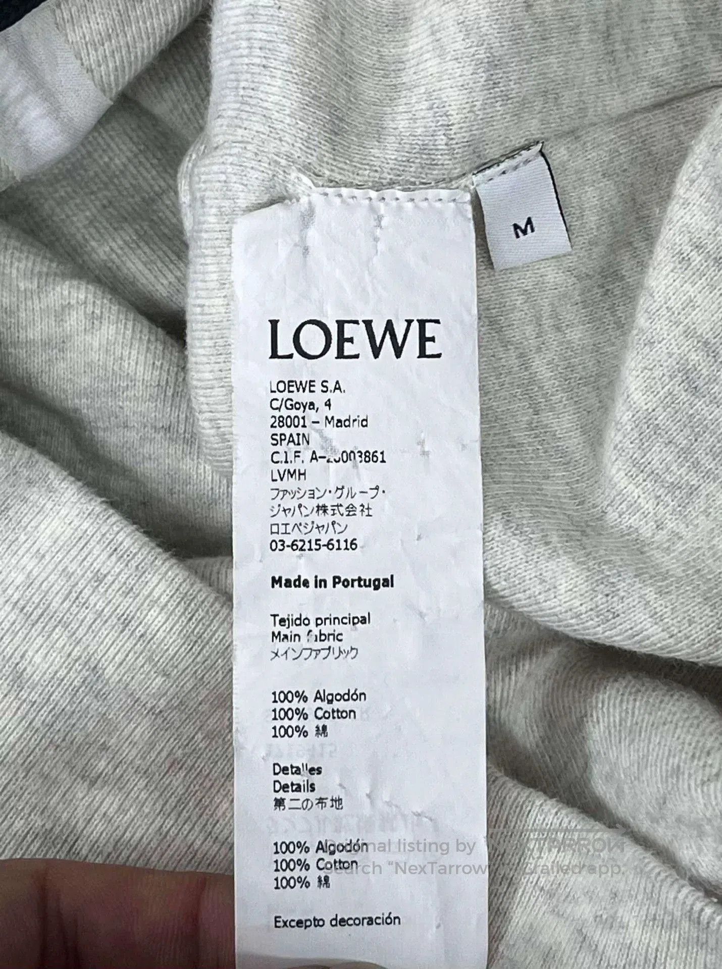 Loewe Loewe Gray Embroidered Logo Sweatshirt. Size US M / EU 48-50 / 2 - 4 Thumbnail