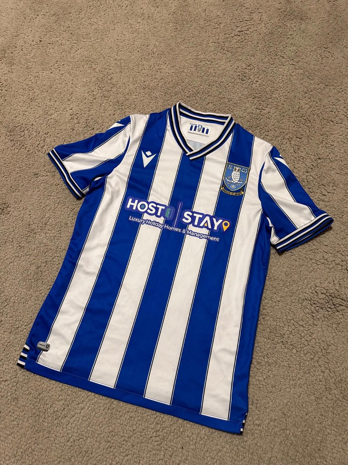Macron SHEFFIELD WEDNESDAY 2022/2023 FOOTBALL SHIRT JERSEY MACRON Size US S / EU 44-46 / 1 - 2 Thumbnail