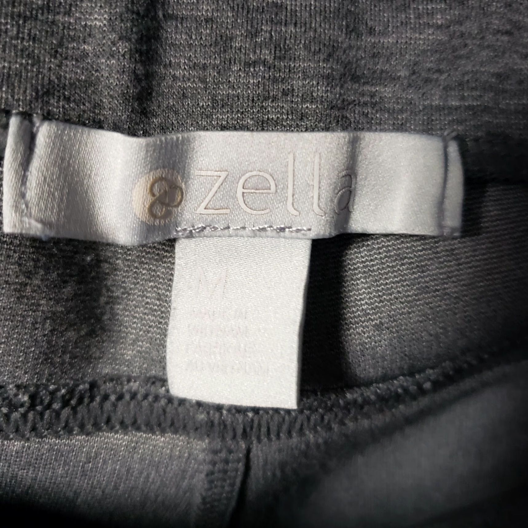 Vintage Zella Womens Leggings M Gray Black Stirrup High Rise Activewear X Size 32" / US 10 / IT 46 - 6 Thumbnail